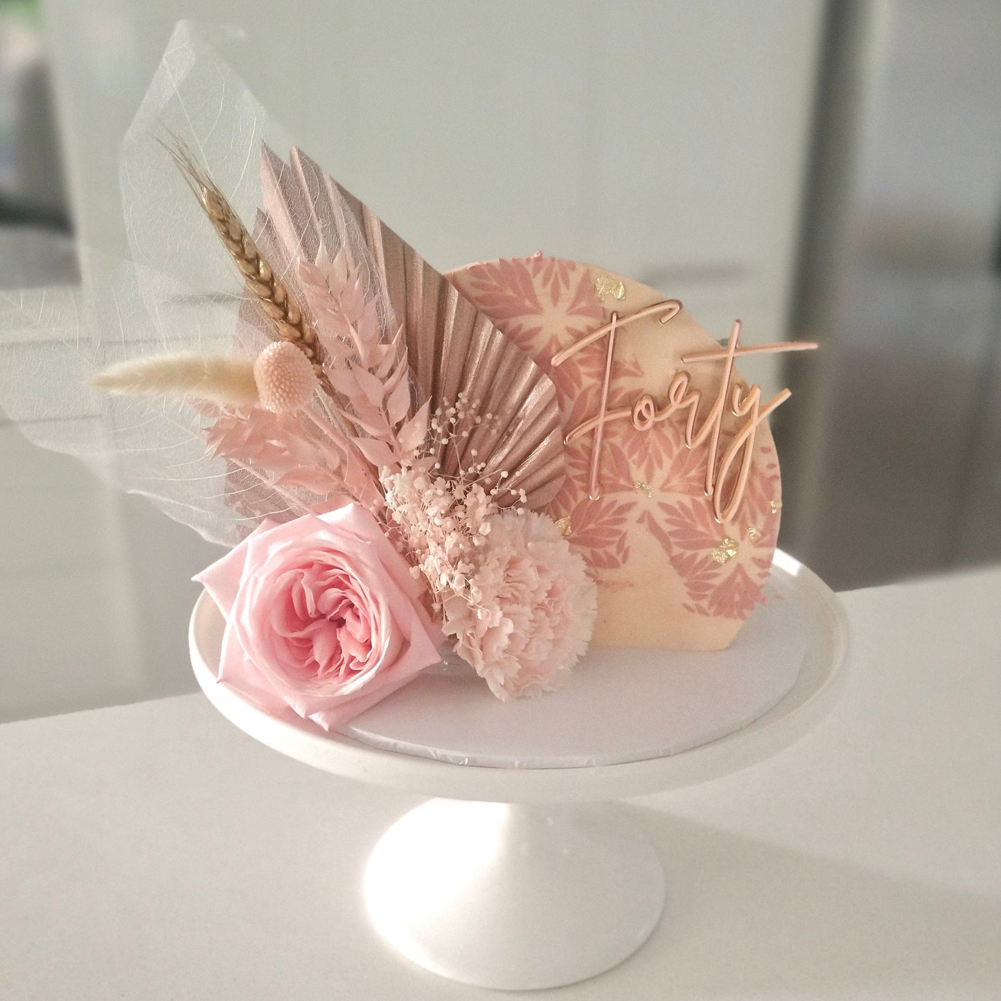 Double Layer Single Name Word Cake Topper