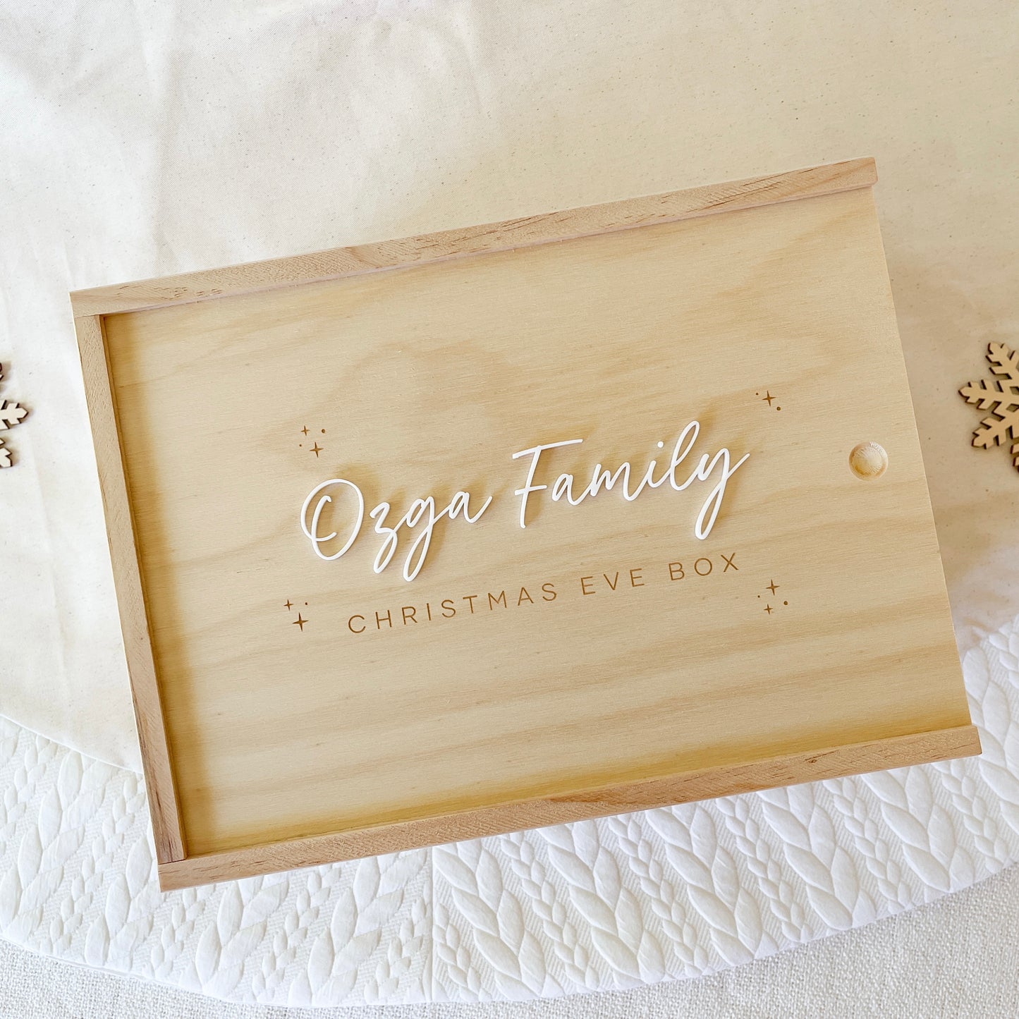 Personalised Wooden Memory Keepsake Box