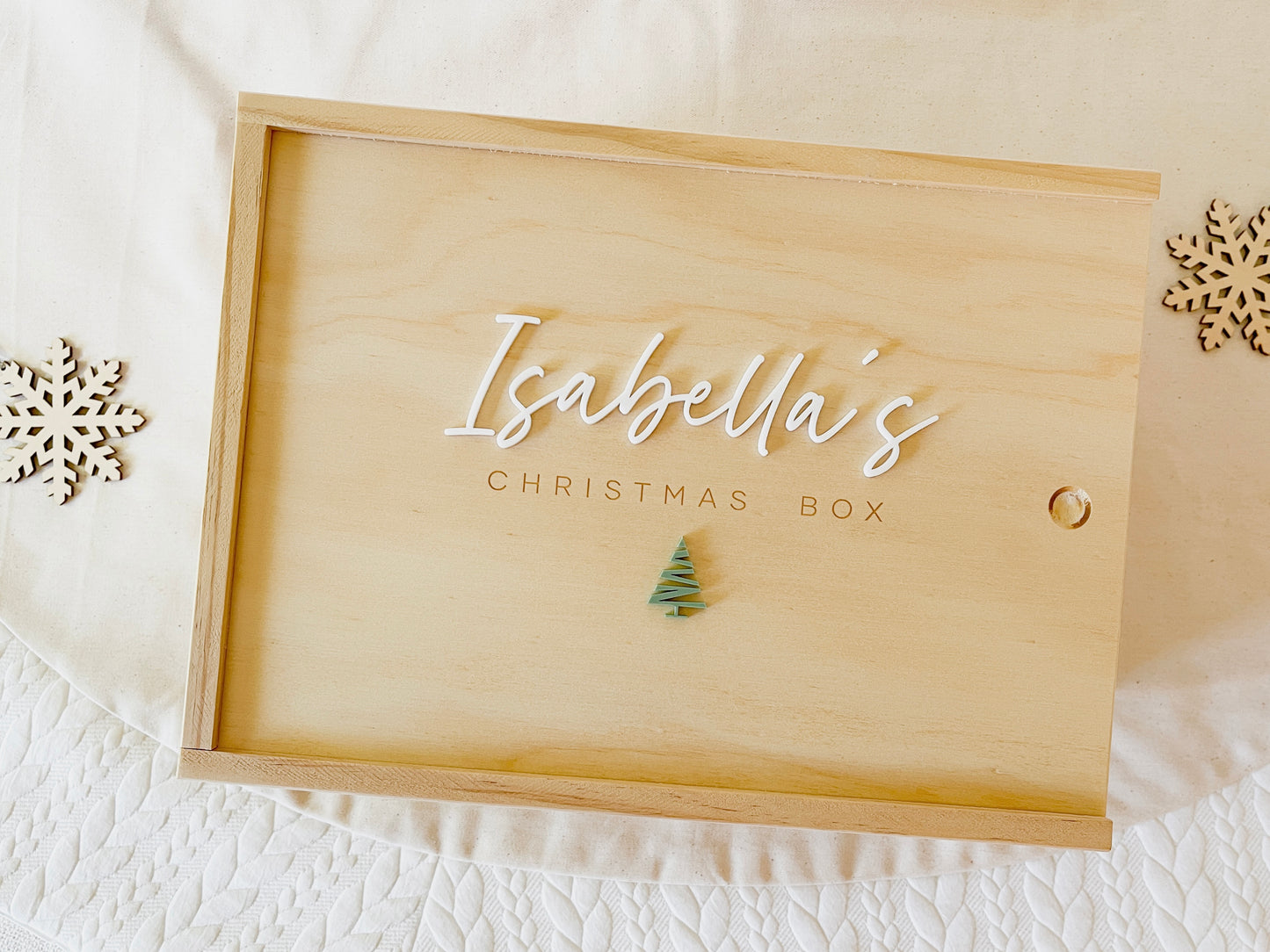 Personalised Wooden Memory Keepsake Box