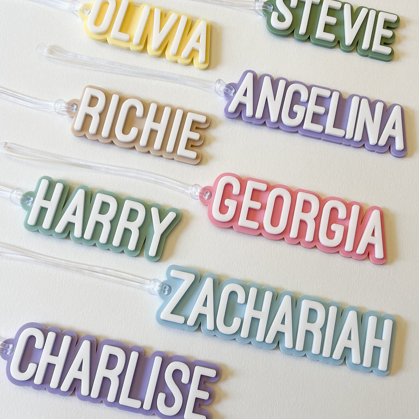 Personalised Acrylic Name School Bag Tag, Sports Bag Tag, Basketball Bag Tag, Soccer Bag Tag