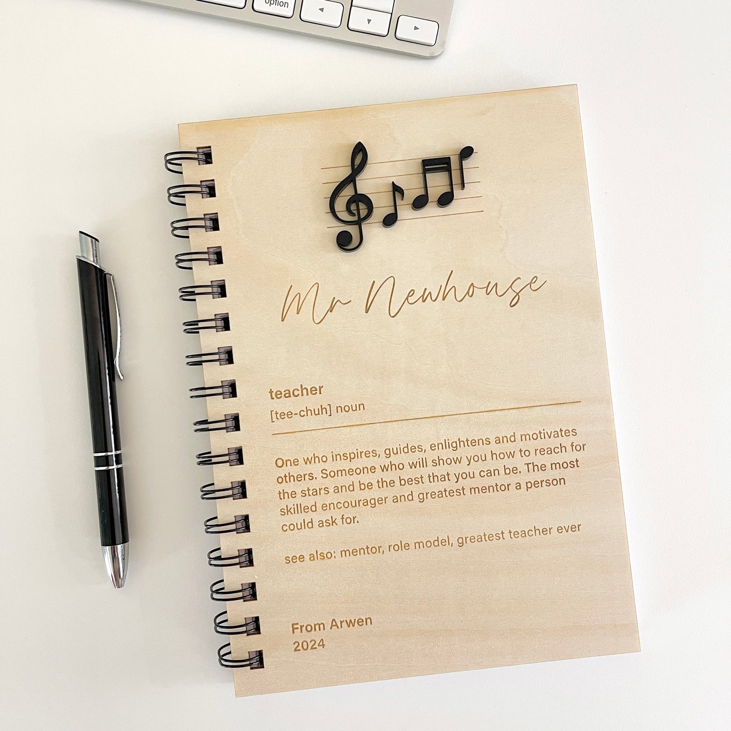 Personalised Notebook - Teacher/Educator