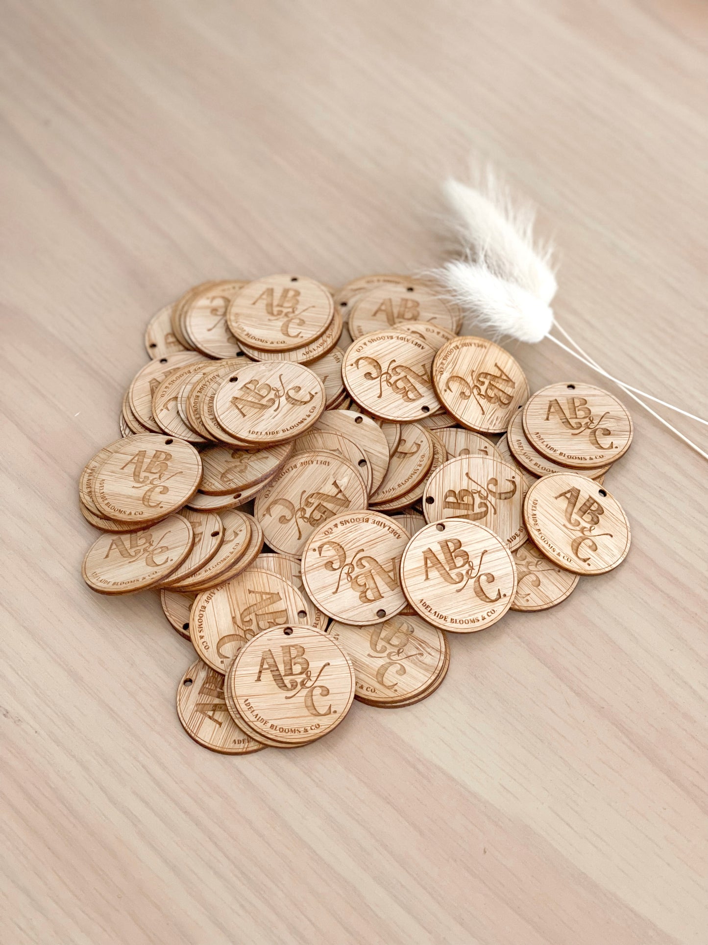 Custom Circle Wooden Tags