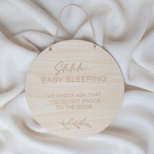 Shhh Baby Sleeping Sign