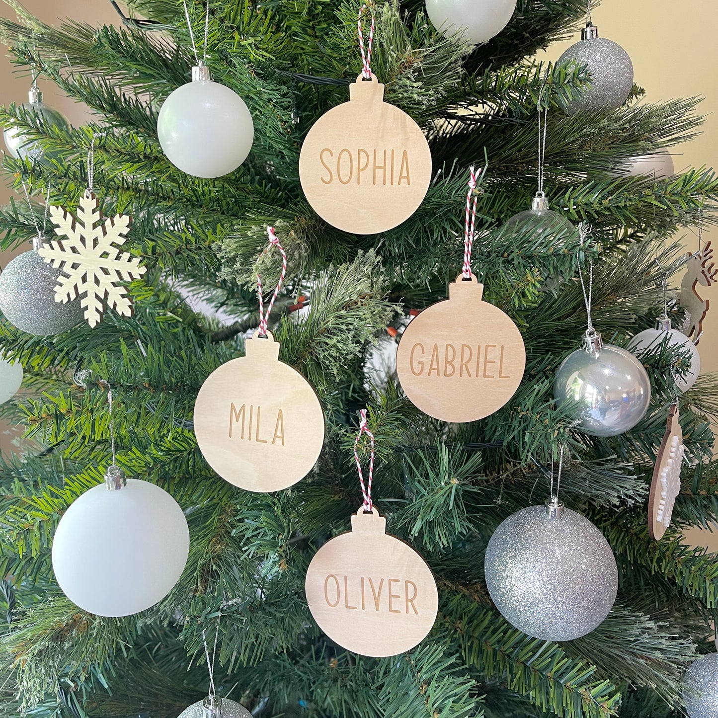 Simple Name Christmas Ornament