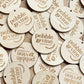 Custom Circle Wooden Tags
