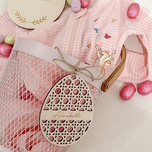 Rattan Easter Tag