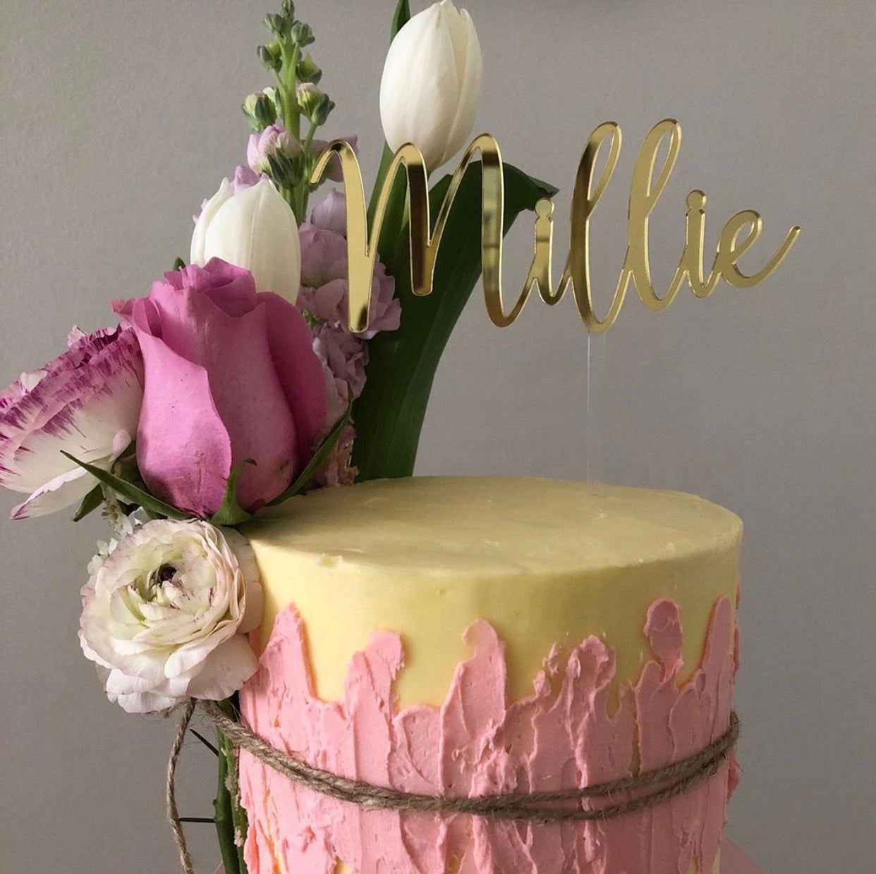 Single Name or Word Cake Topper