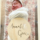 Wooden Name Plaque - Double Name