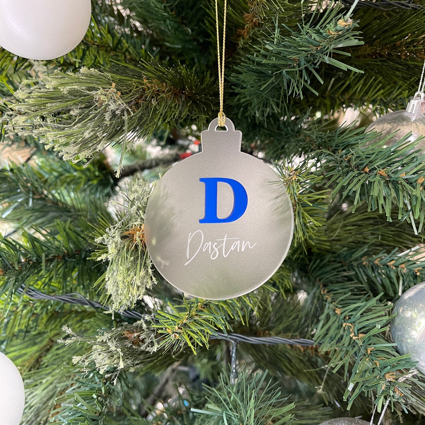 Initial Christmas Ornament